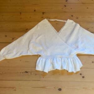 Roma White Knit Sweater